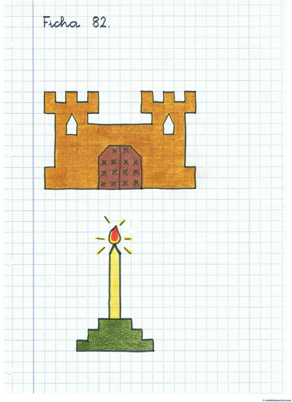 Графический диктант замок