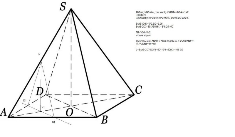 Как нарисовать правильную четырехугольную пирамиду