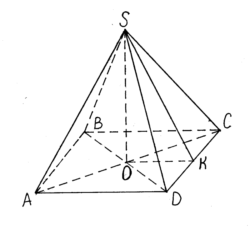 Боковые грани четырехугольной пирамиды