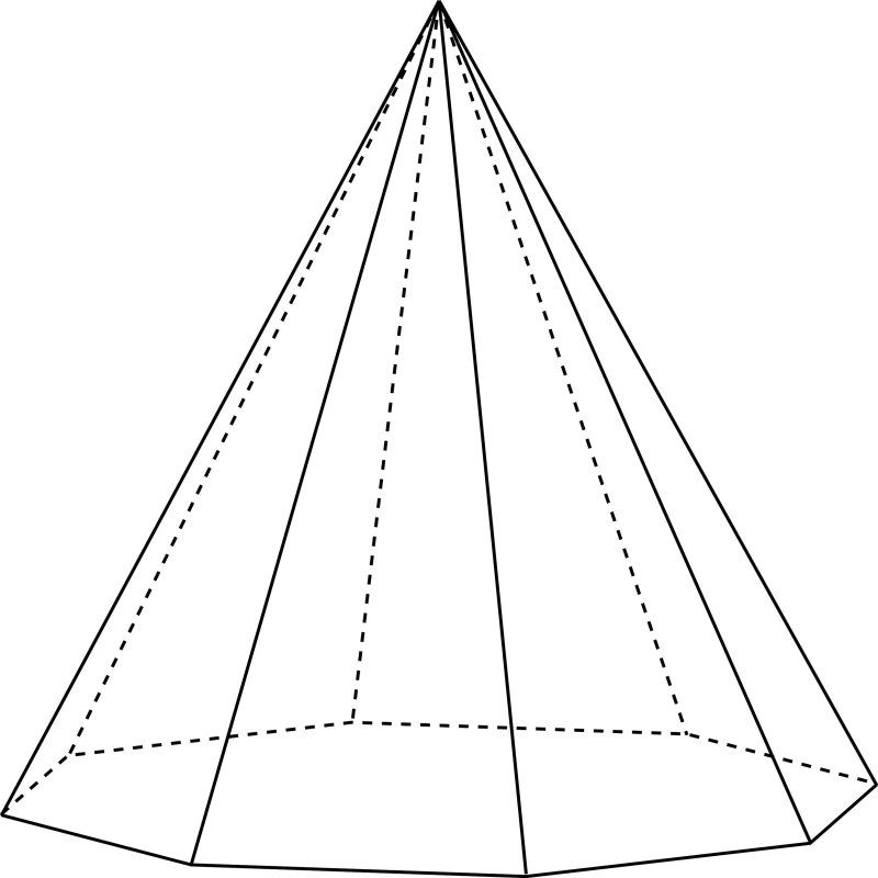 Восьмиугольная пирамида