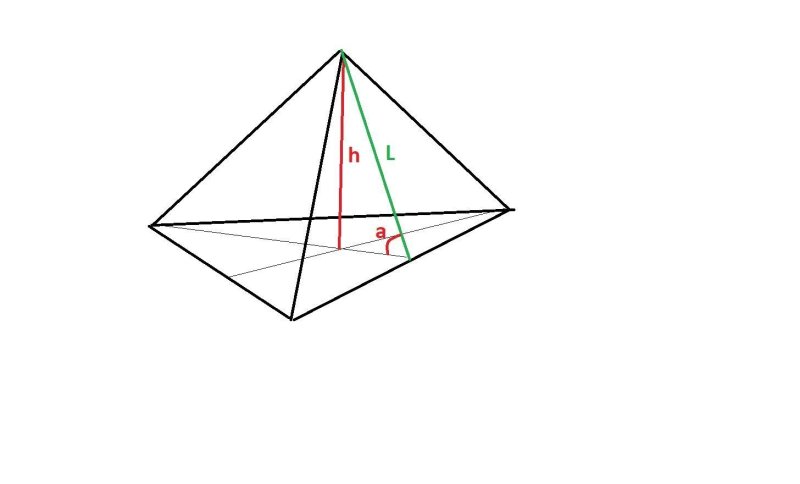 Апофема треугольной пирамиды
