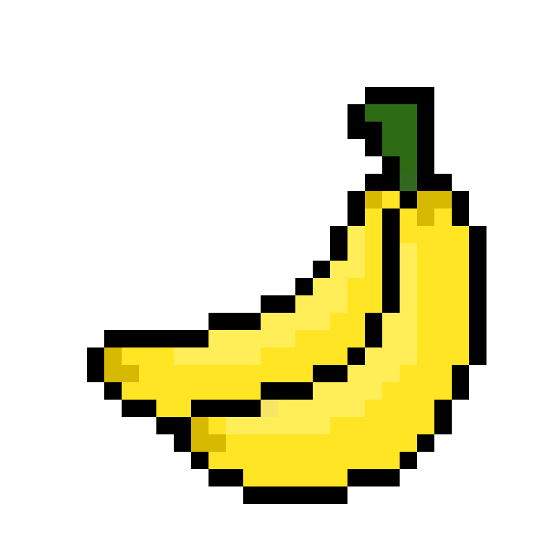 Пиксельный банан