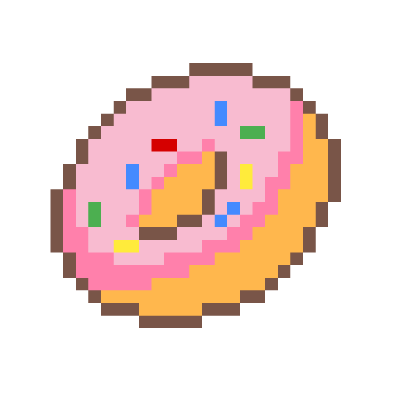Пончик из пикселей