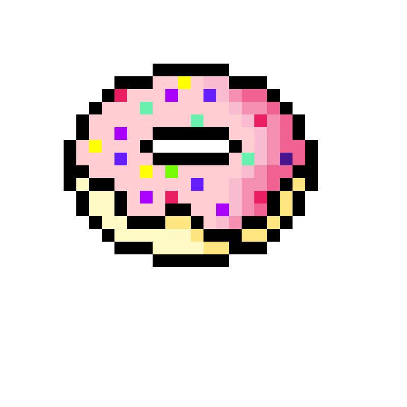 Пиксельные пончики
