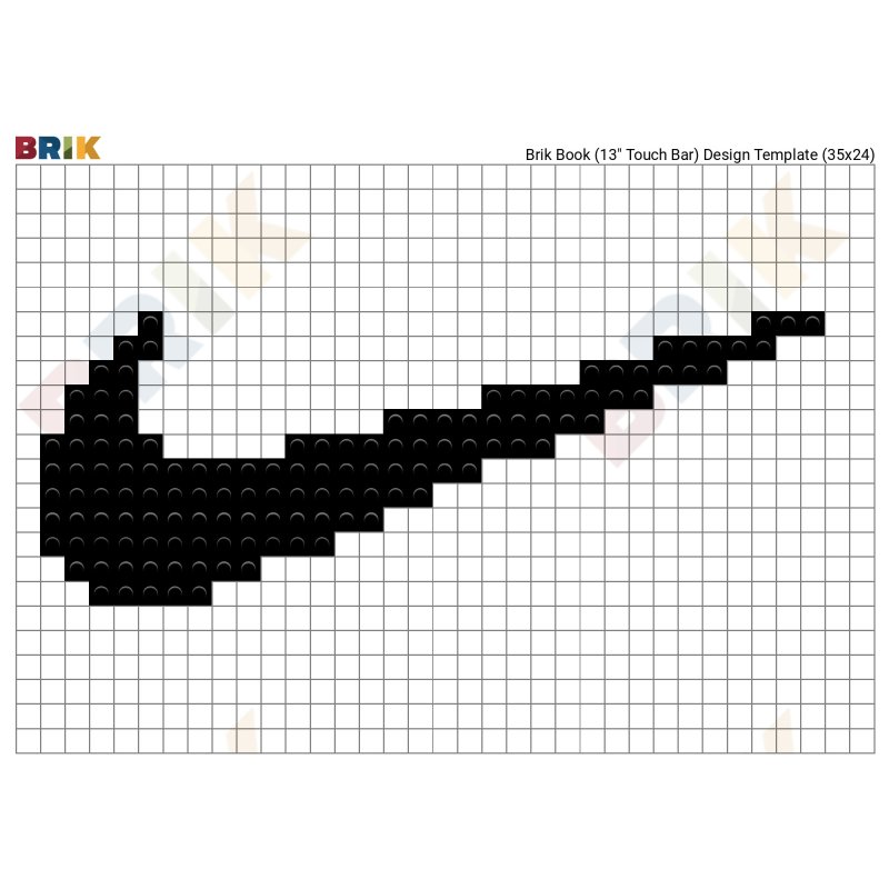 Пиксельный логотип найк