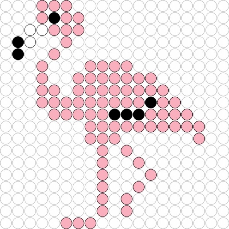 Схема Фламинго для AQUABEADS