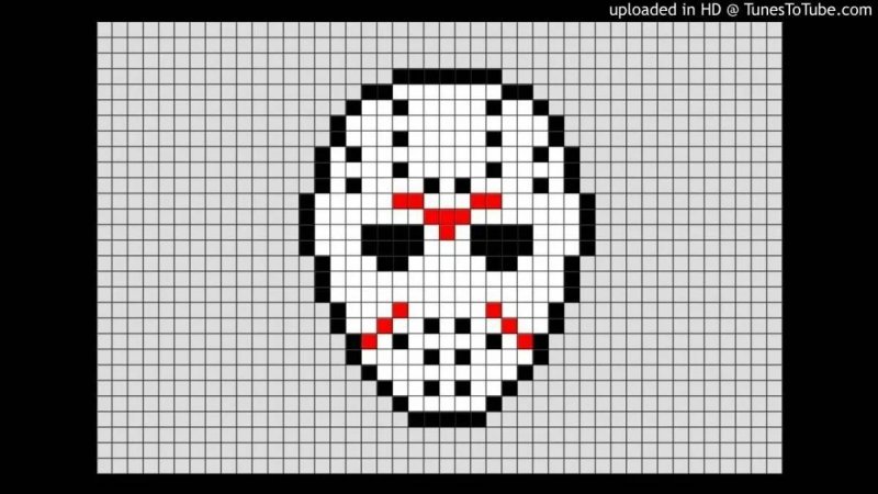 Пиксель арт маска