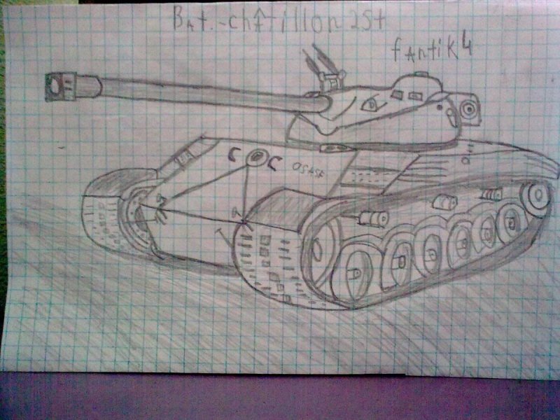 Рисунки для срисовки танки