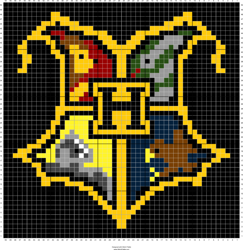Схемы вышивки Гарри Поттер Хогвартс