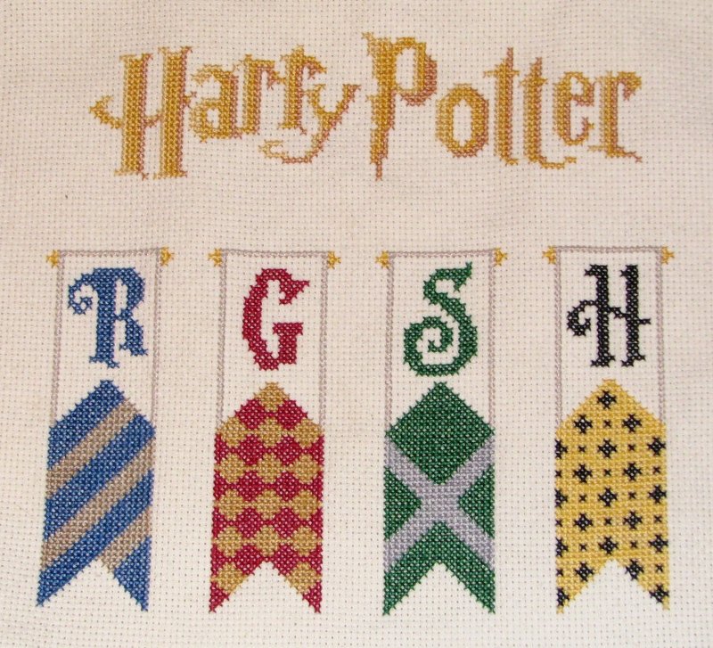 Закладки Гарри Поттер вышивка крестом схемы