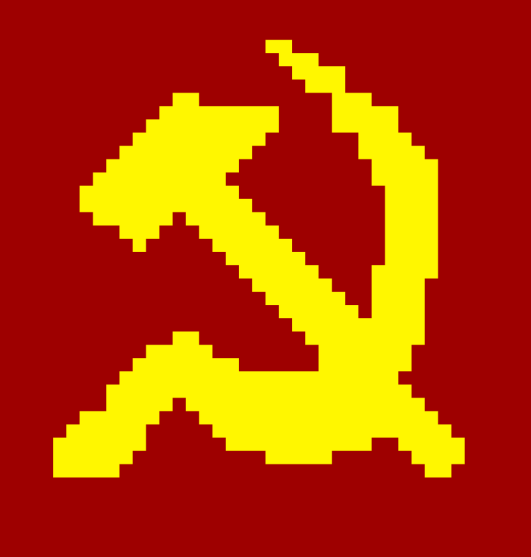 Флаг советского Союза пиксель