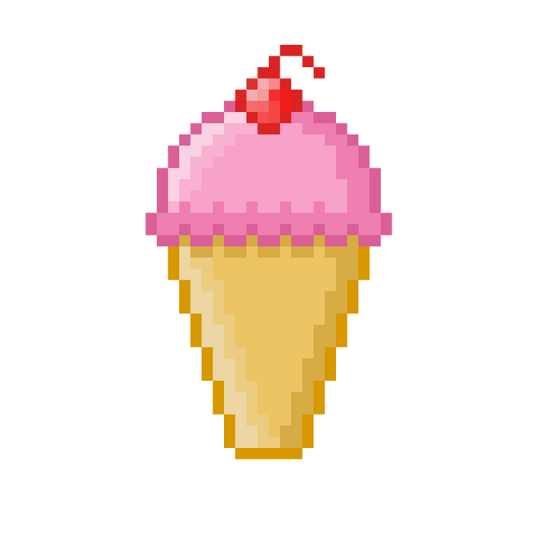 Пиксельные мороженое