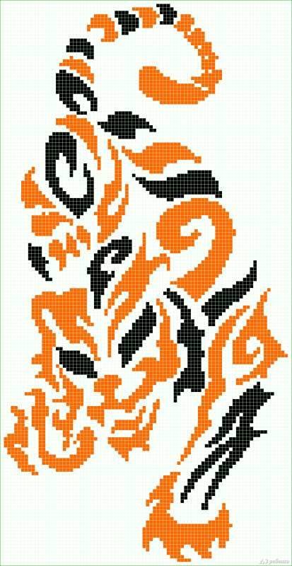 Схемы для фенечек из бисера тигр