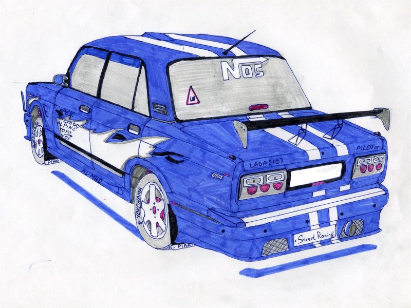 Рисунки русских машин