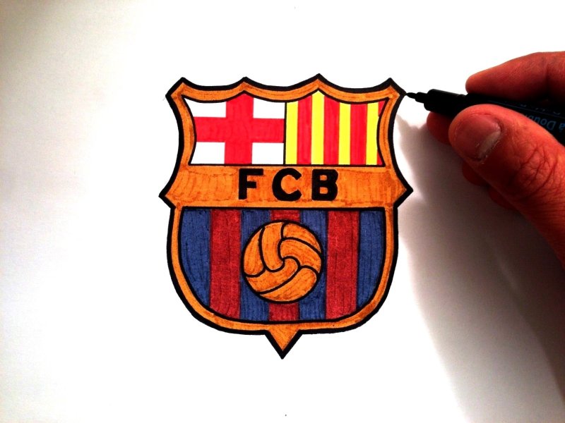 Значок Барселоны рисунок