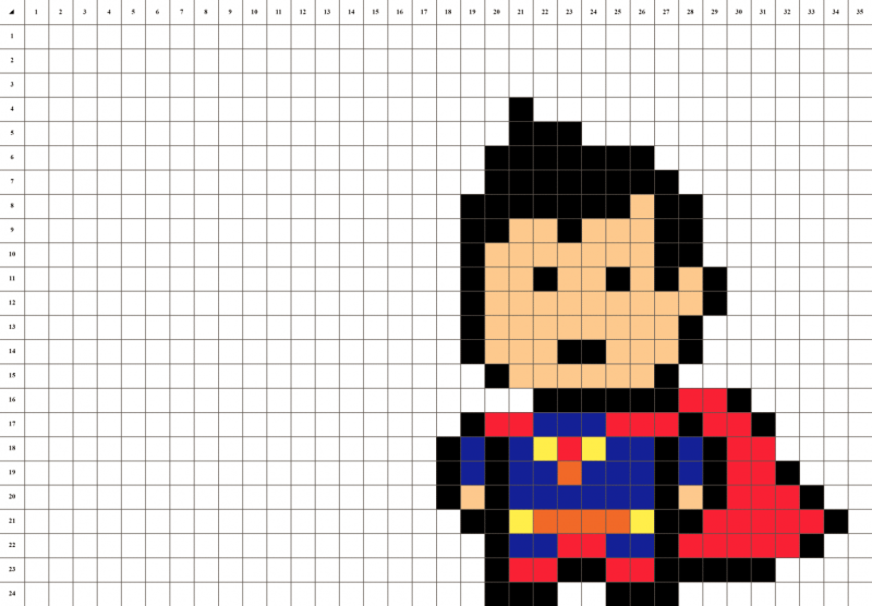 Пиксельный Супермен
