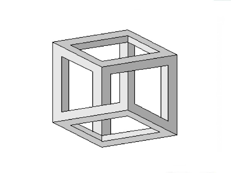 Как нарисовать иллюзию квадрат