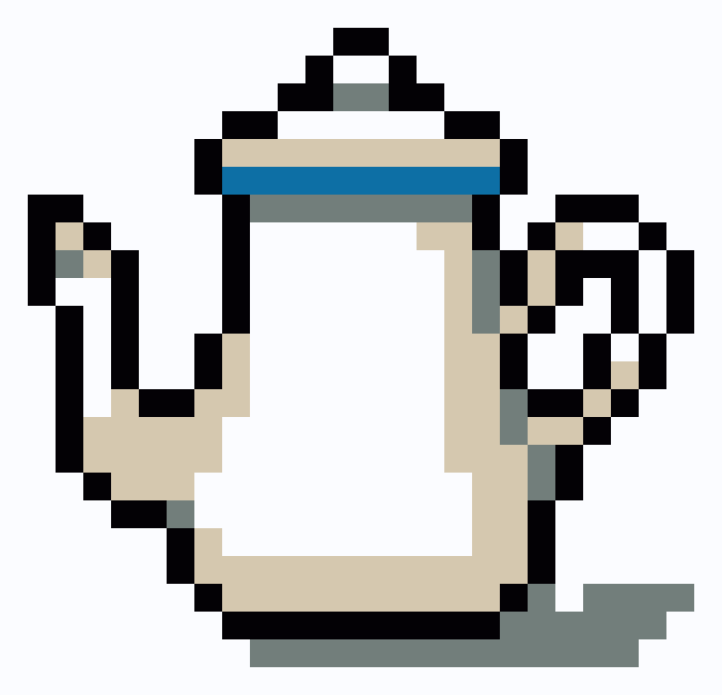 Чайник пиксель арт