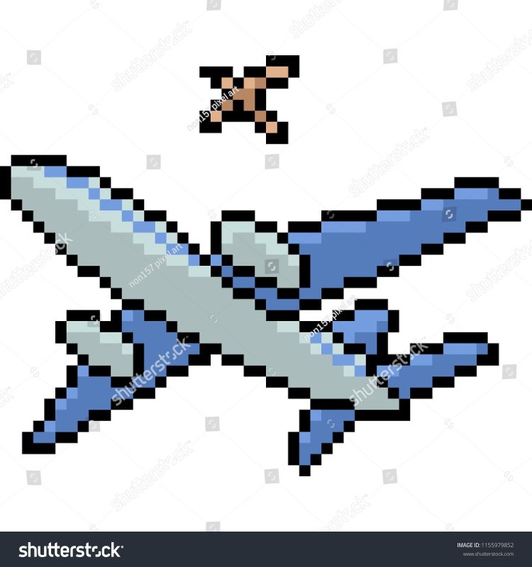 Пиксельный самолет