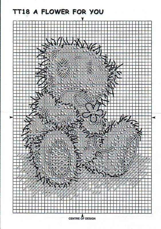 Схема вышивки мишка Тедди