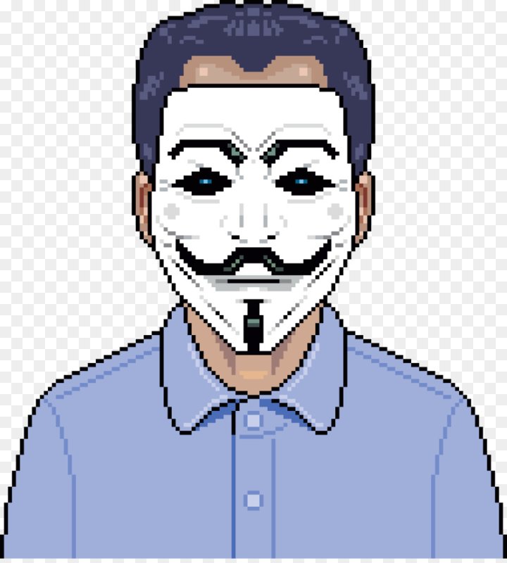 Пиксельная маска Анонимуса