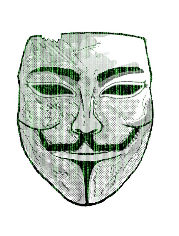 Рисунок по клеточкам маска анонимуса (53 фото)