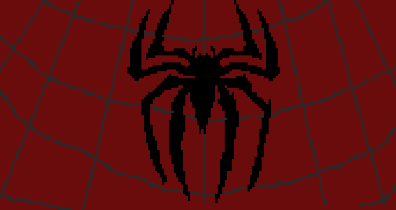 Пиксельный арт паука