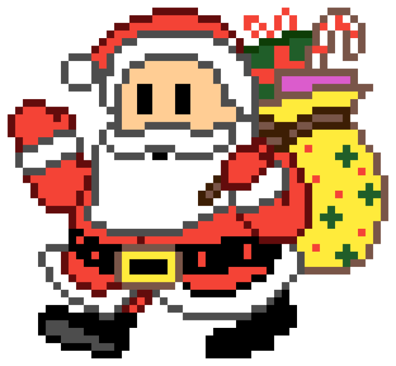 Пиксельный Санта