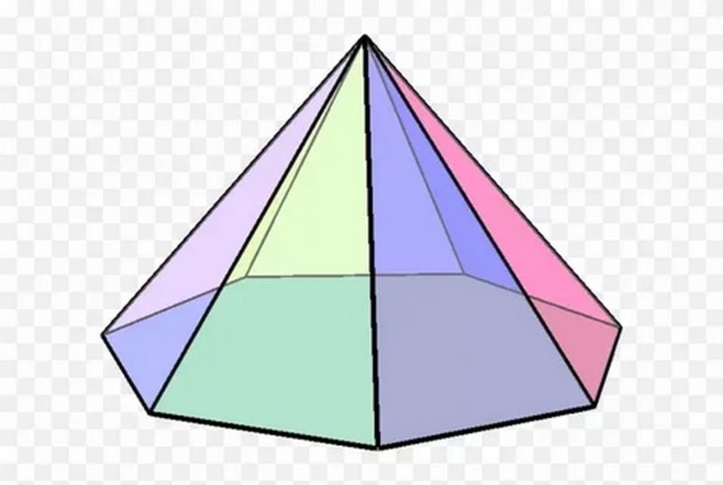 Семиугольник пирамида