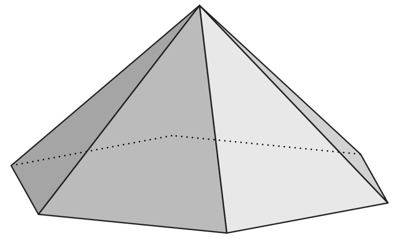 Шестиугольная пирамида развертка