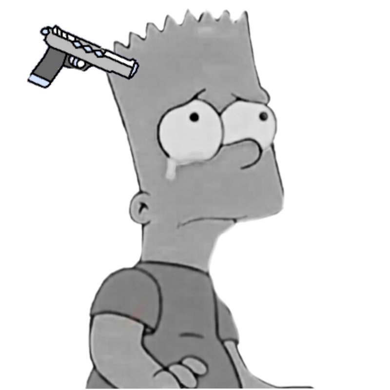 Барт симпсон грустный
