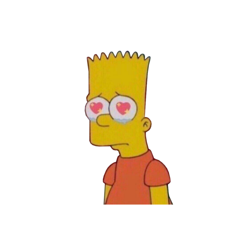 Барт из Симпсонов грустный