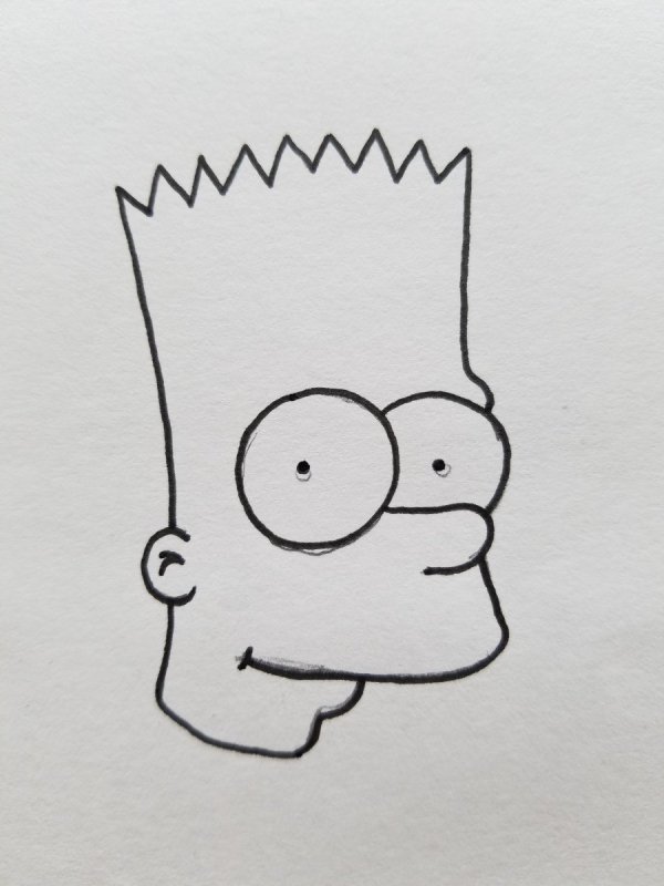 Барт симпсон лицо