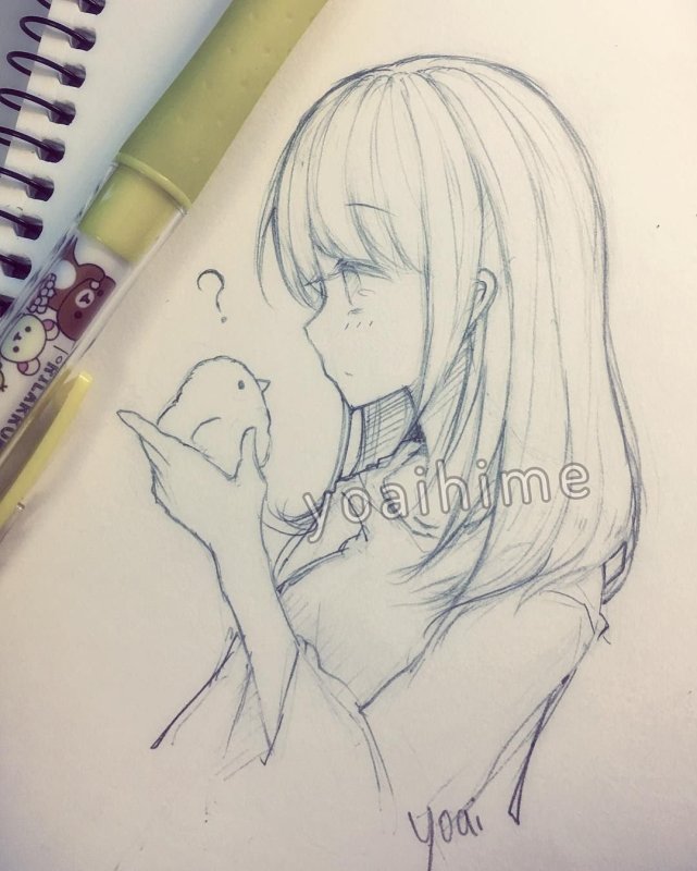 Идеи для рисования карандашом аниме