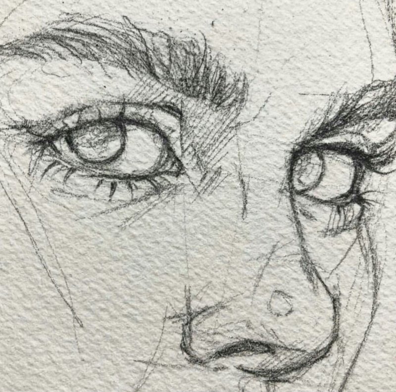 Лицо нарисованное карандашом (72 фото)