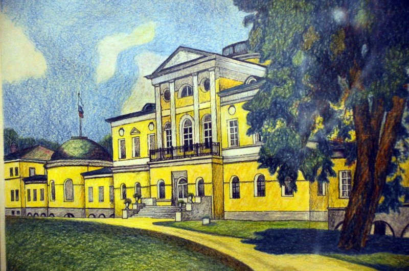 Дворянские усадьбы 18 века в России рисунок